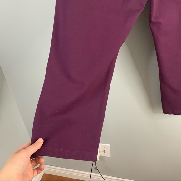 Universal  Standard Womens Cigarette Pants Purple Rayon Trouser Ankle M 18 20 - Picture 11 of 14